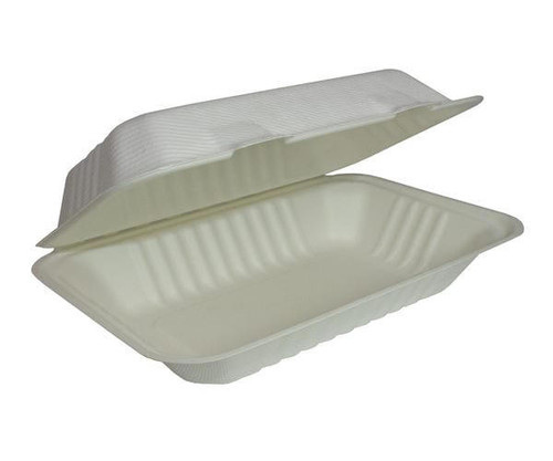 Chicken Pieces Earth Plus Container Compostable 8.75x5.5x3 (200/Case)  Chicken Pieces Earth Plus Container Compostable 8.75x5.5x3 (200/Case)