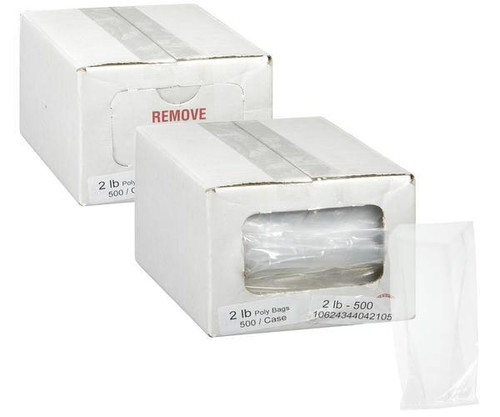  SYSCO Bag Poly Ceno 4x2x10 in. 2 LBS (500/Case) Ideal for Storing Vegetables 