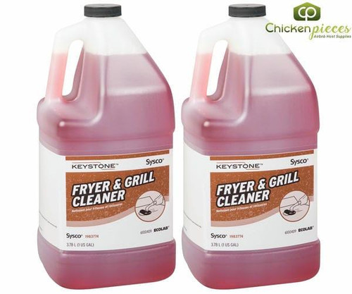 Chicken Pieces Keystone Cleaner Fryer & Grill 3.78 L/1 Gallon (2/Case) Dual Active Formula 