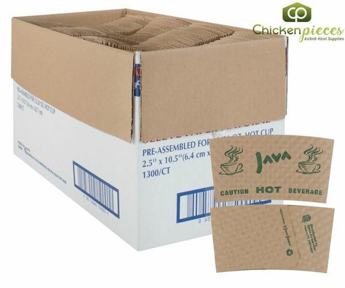 Chicken Pieces Classic Hot Coffee Cup Sleeve Paper 12-20 oz (1300/Case) 