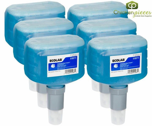 Chicken Pieces Ecolab Antibacterial Clean & Smooth Hand Soap 750 ML/1.5 LBS (6/Case) 