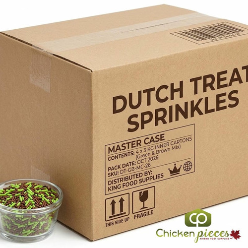 Dutch Treat Chocolate Mint Sprinkles Candy Ice Cream Topping - 4.5KG/10 lbs