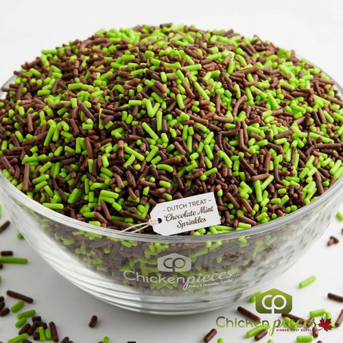 Dutch Treat Chocolate Mint Sprinkles Candy Ice Cream Topping - 4.5KG/10 lbs