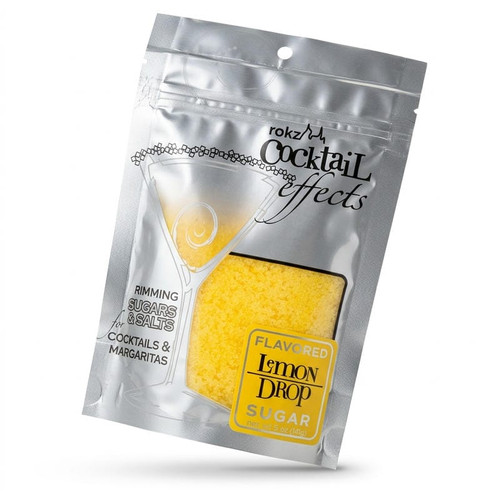 Chicken Pieces Rokz Lemon Cocktail Rimming Sugar - 5 oz. Bag, Gourmet Sugars with Burst of Lemon Flavor