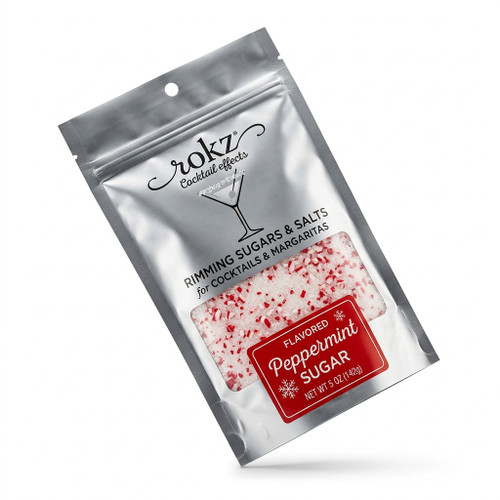 Chicken Pieces Rokz Peppermint Cocktail Rimming Sugar - 5 oz. Bag, Gourmet Sugars with Cool Peppermint Flavor