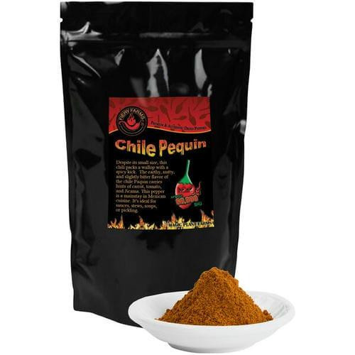  Fiery Farms Chili Pequin Pepper Powder 1KG/2.2 lbs - | Smoky, Citrusy, Nutty Hot Pepper Powder 