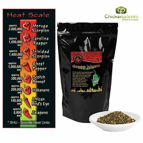 Fiery Farms Green Granulated Jalapeno Pepper - 1KG/2.2 lbs of Flavorful Spice!