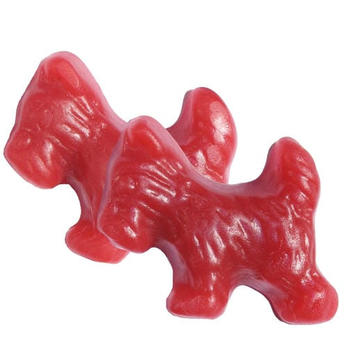 Chicken Pieces Red Licorice Scotties Bulk Food Service 20lbs/9.07 kgs