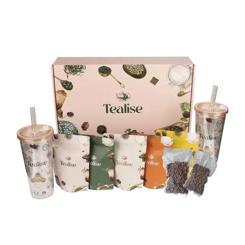 Chicken Pieces Tealise Jumbo Boba Tea Kit – 7 Items for Ultimate Bubble Tea Experience 
