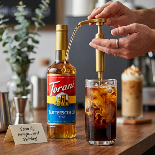 torani Torani Butterscotch Flavoring Syrup 750 mL/25.36 oz Glass Bottle
