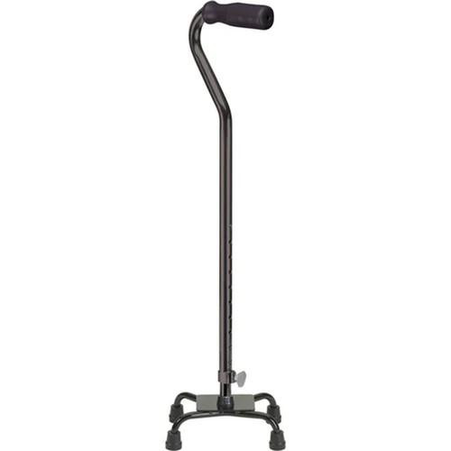  Drive Medical Foam Grip Four Point Cane - Adjustable Height with Offset Handle 