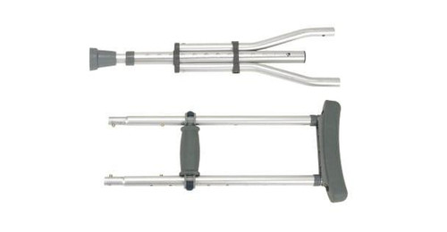  Drive Medical Knock Down Universal Aluminum Crutches - Adjustable Height 