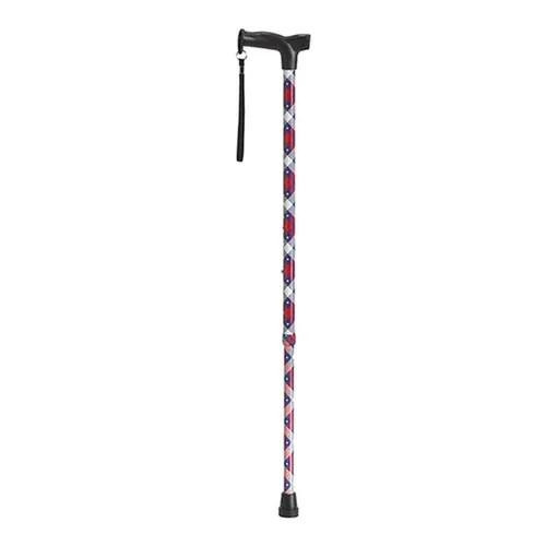  Drive Medical Comfort Grip T Handle Cane, Patriotic 