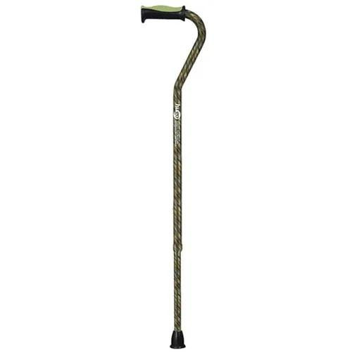  Hugo Adjustable Offset Handle Cane with Reflective Strap 
