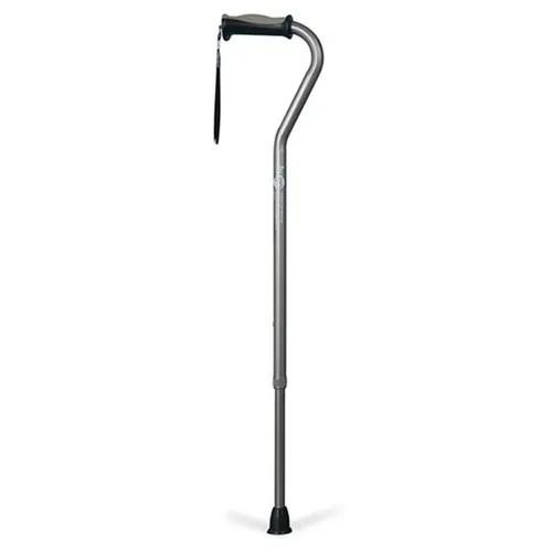  Hugo Adjustable Handle Cane Offset with Reflective Strap 