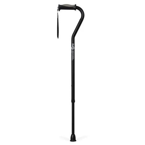  Hugo Offset Handle Adjustable Cane with Reflective Strap 