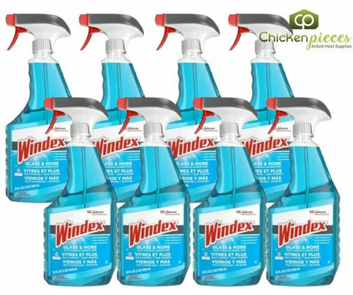  Windex Original Glass and Multi-Surface Cleaner with Ammon-D, 946 mL/32 oz (8/Case) 