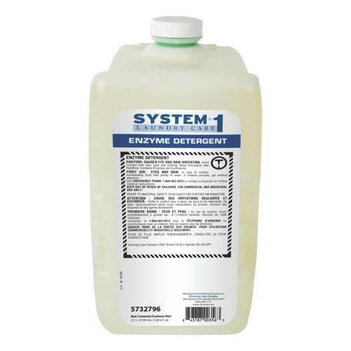  Diversey System 1 Laundry Enzyme Detergent for TED System, 3,100 mL/6.55 LBS (2/Case) 