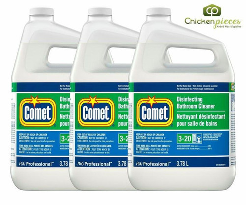  Comet Disinfecting Liquid Bathroom Cleaner, Concentrate Open Loop, 3.78L/1 Gallon (3/Case) 