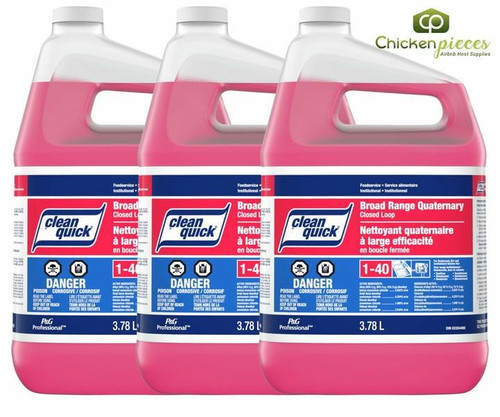 Procter & Gamble P&G Pro Line Clean Quick Broad Range Quaternary Sanitizer, 3.78L/1 Gallon (3/Case) 