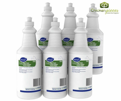  Diversey Clax Magic Protein Spot Remover Squeeze Bottle 946 mL/32 oz (6/Case) 