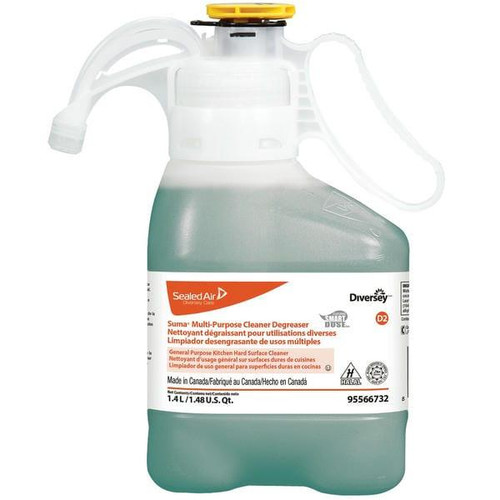  Diversey Suma Multi-Purpose Cleaner & Degreaser Smart Dose, 1.4L/2.95Lbs (2/Case) 