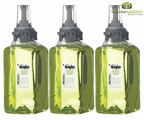  Gojo ADX All-in-One Body Wash, Shampoo and Hand Soap Refills, Citrus Ginger Scent, 1,250 mL/42.27 oz (3/Case) 