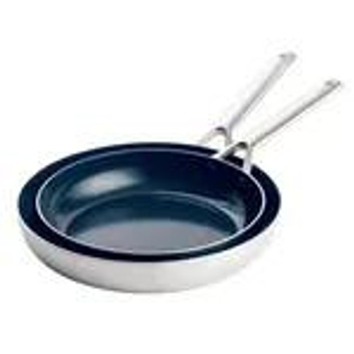 BLUE DIAMOND Blue Diamond Triple Steel Skillets Non-Stick, 2-Piece Set 
