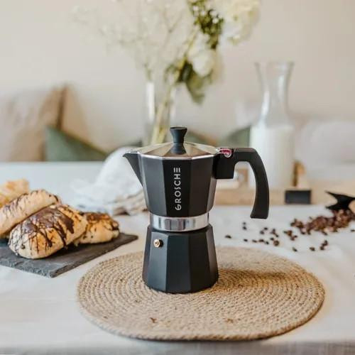  Grosche Milano 6-Cup Stovetop Espresso Maker with E-z Latte Milk Frother 