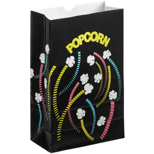 Bagcraft 7 1/2" x 3 1/2" x 11 7/10" 170 oz. Popcorn Bag - 250/Case