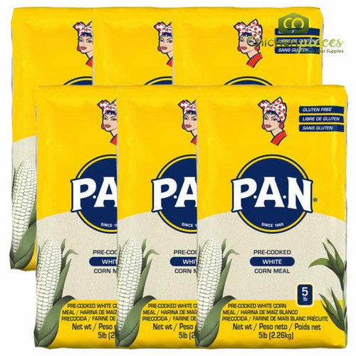 P.A.N Harina Blanca - Pre-cooked White Corn Meal 2.26kg/5LBs
