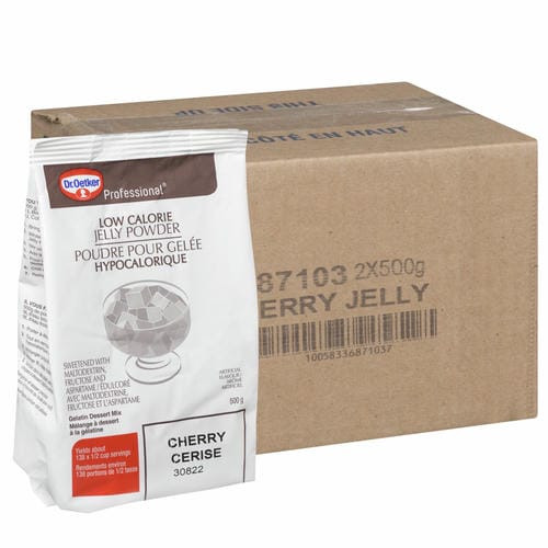 Oetker Gelatin Powder Lemon Low Calorie 500g/1.10Lbs (2/Case)-Canadian Made
