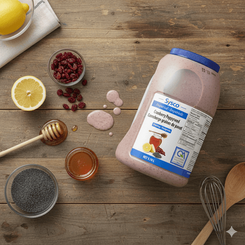 Sysco Imperial Dressing Cranberry Poppyseed Vinaigrette 3.78L/7.98Lbs (2/Case)-Canadian Made