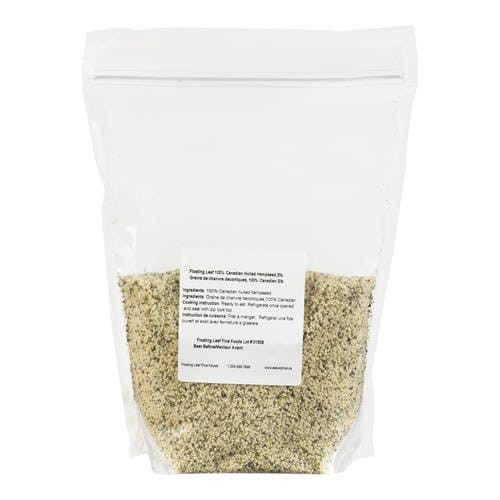 Floating Leaf Seed Hemp Hearts Hulled 2Lbs/907.18g -Canadian Made