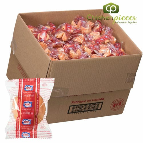 Wings Food Prod Cookie Fortune Individually Wrapped (400/Case)-Canadian Made