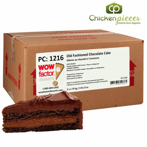 Wow Desserts Cake Chocolate Old Fashioned 1.74kg/3.84Lbs (2/Case)-Canadian Made