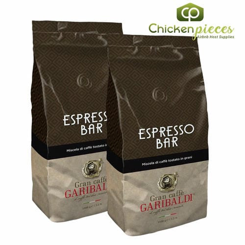 Gran Caffè Garibaldi Espresso Bar Whole Coffee Beans 1Kg/2.20Lbs (2/Case)