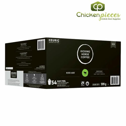 Kicking Horse - Kick Ass Dark Roast Fairtrade Certified and Organic Coffee K Cups 559g/1.23Lbs (54/Case)