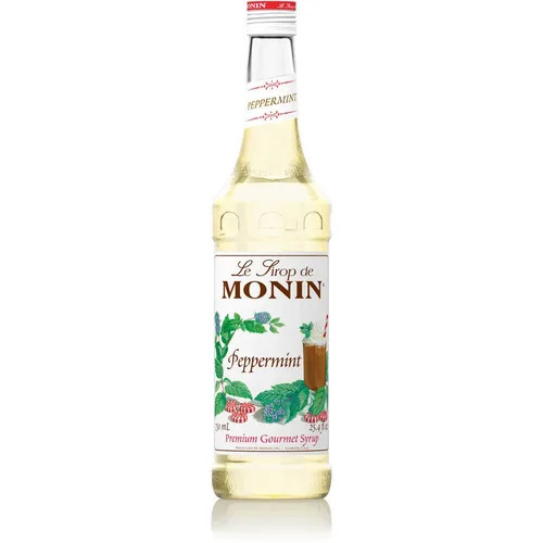 Monin Premium Peppermint Flavoring Syrup 750mL/25.36oz (12/Case)