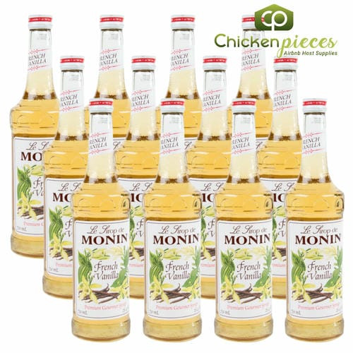 Monin Premium French Vanilla Flavoring Syrup 750mL/25.36oz (12/Case)