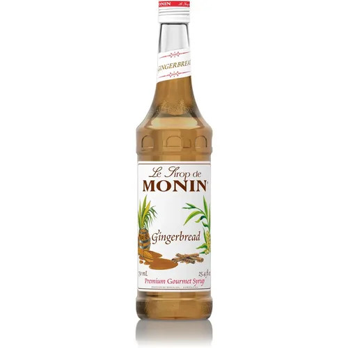 Monin Premium Gingerbread Flavoring Syrup 750mL/25.36oz (12/Case)