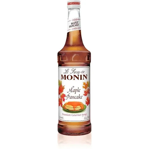 Monin Premium Maple Pancake Flavoring Syrup 750mL/25.36oz (12/Case)
