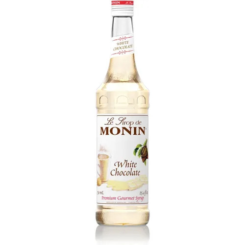 Monin Premium White Chocolate Flavoring Syrup 750mL/25.36oz (12/Case)