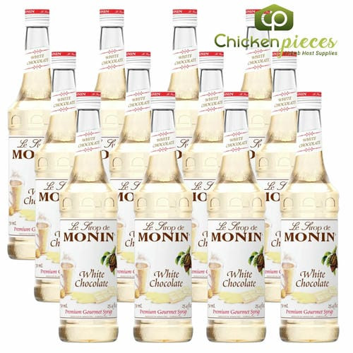 Monin Premium White Chocolate Flavoring Syrup 750mL/25.36oz (12/Case)