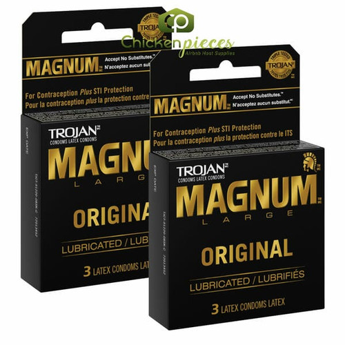 Trojan Magnum Original 3 Lubricated Condoms Quality Bulk Large (2/Case)