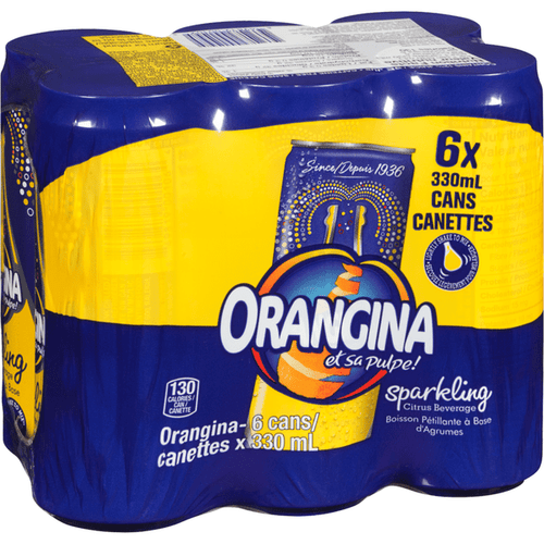 Orangina Sparkling Citrus Beverage 330ml/11.16oz (6/Case)