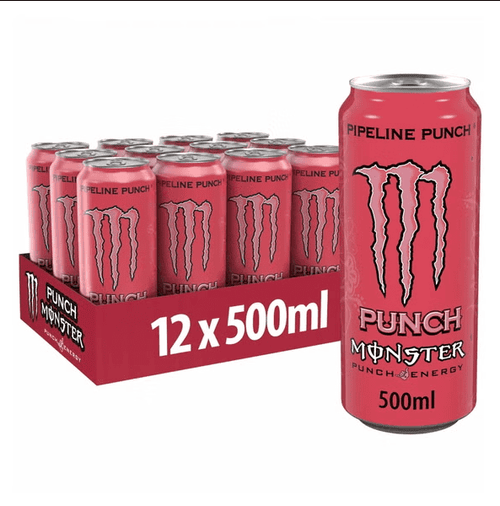 Monster Energy Pipeline Punch Quality Bulk Large 473ml/16oz (12/Case)-Canadian Made