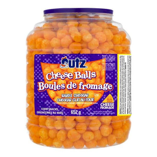 utz UTZ Baked Cheddar Cheese Balls Snacks, 652g/23 oz (4/CASE) 
