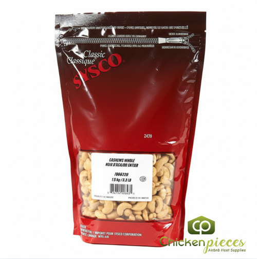 Sysco Classic Cashew Whole Raw 1.5KG/3.31 LBS