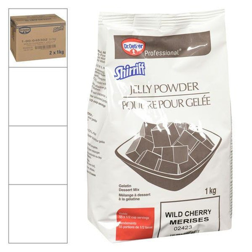 Dr Oetker Shirriff Gelatin Cherry Wild Powder 1 KG/2.2 lbs   Dr Oetker Shirriff Gelatin Cherry Wild Powder 1 KG/2.2 lbs